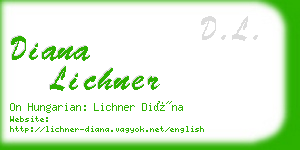 diana lichner business card